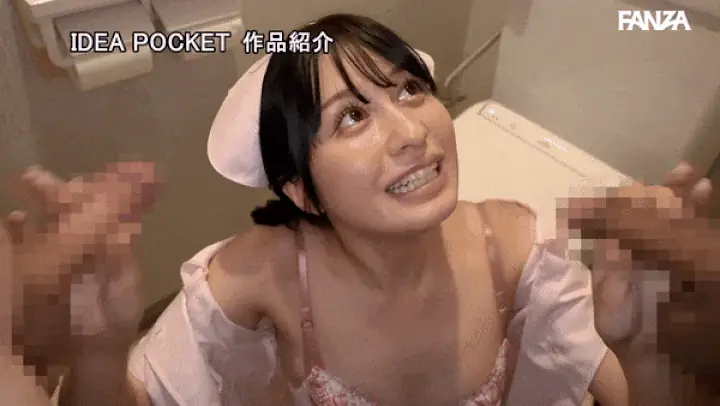 【水色ノア】クォーターの天然美少女ナースが2本同時手コキで患者様にご奉仕！