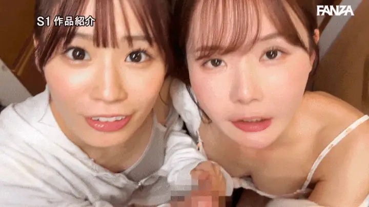 【未歩なな miru】エロカワな2人が主観でダブル手コキしてくる！